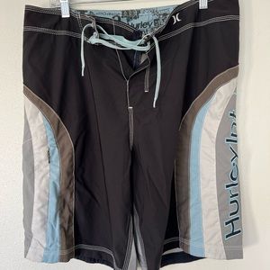 Hurley Mens Board Shorts Size 34 Stitched Logo